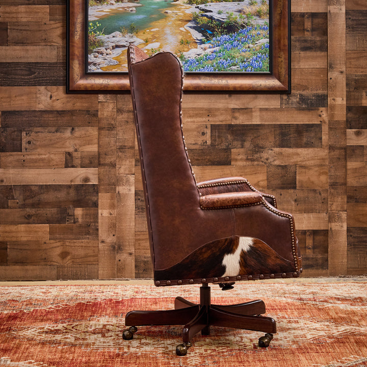 Apache Western Leather Office Chair