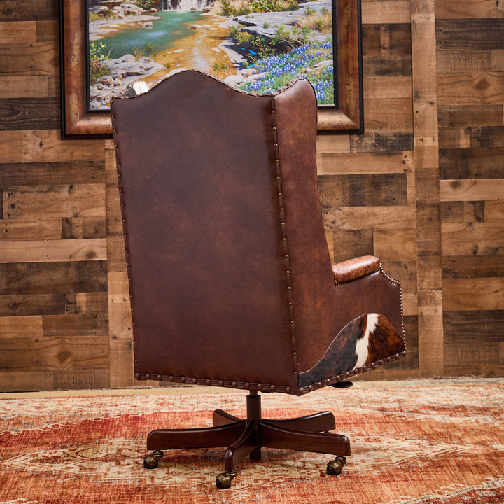 Apache Western Leather Office Chair
