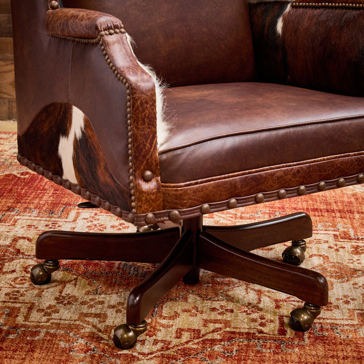 Apache Western Leather Office Chair