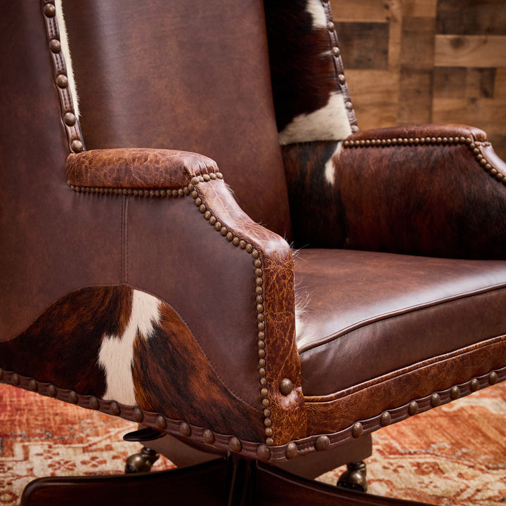 Apache Western Leather Office Chair
