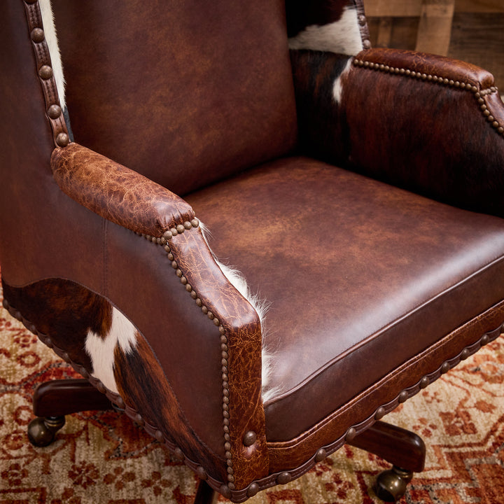 Apache Western Leather Office Chair