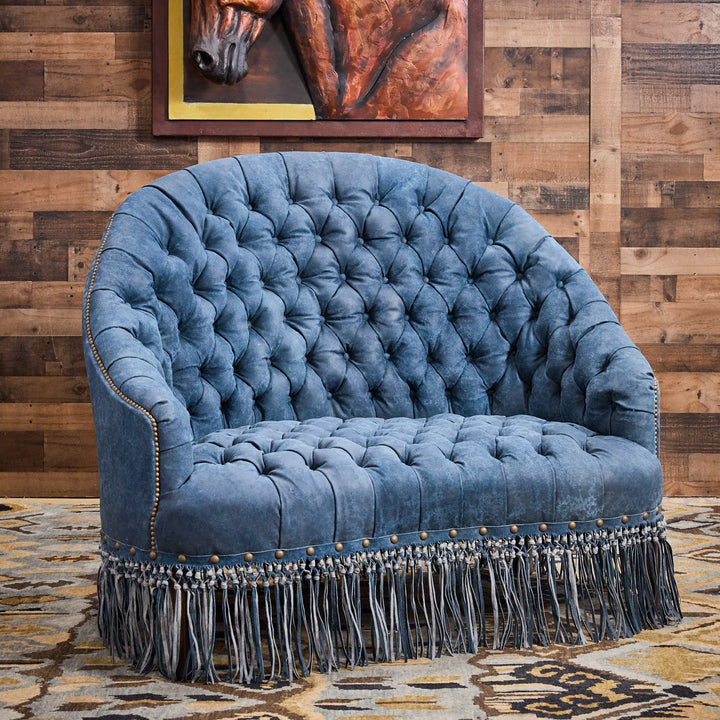 Buggy Ride Leather Loveseat