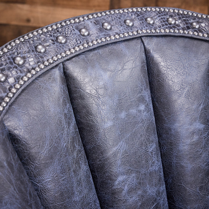 Sierra Navy Leather Cigar Chair