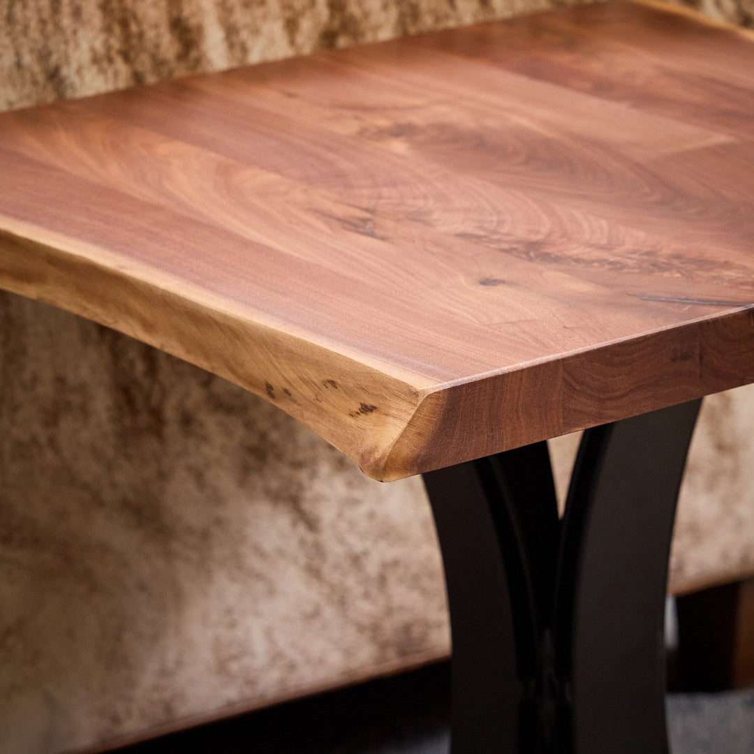 Live Edge Walnut End Table
