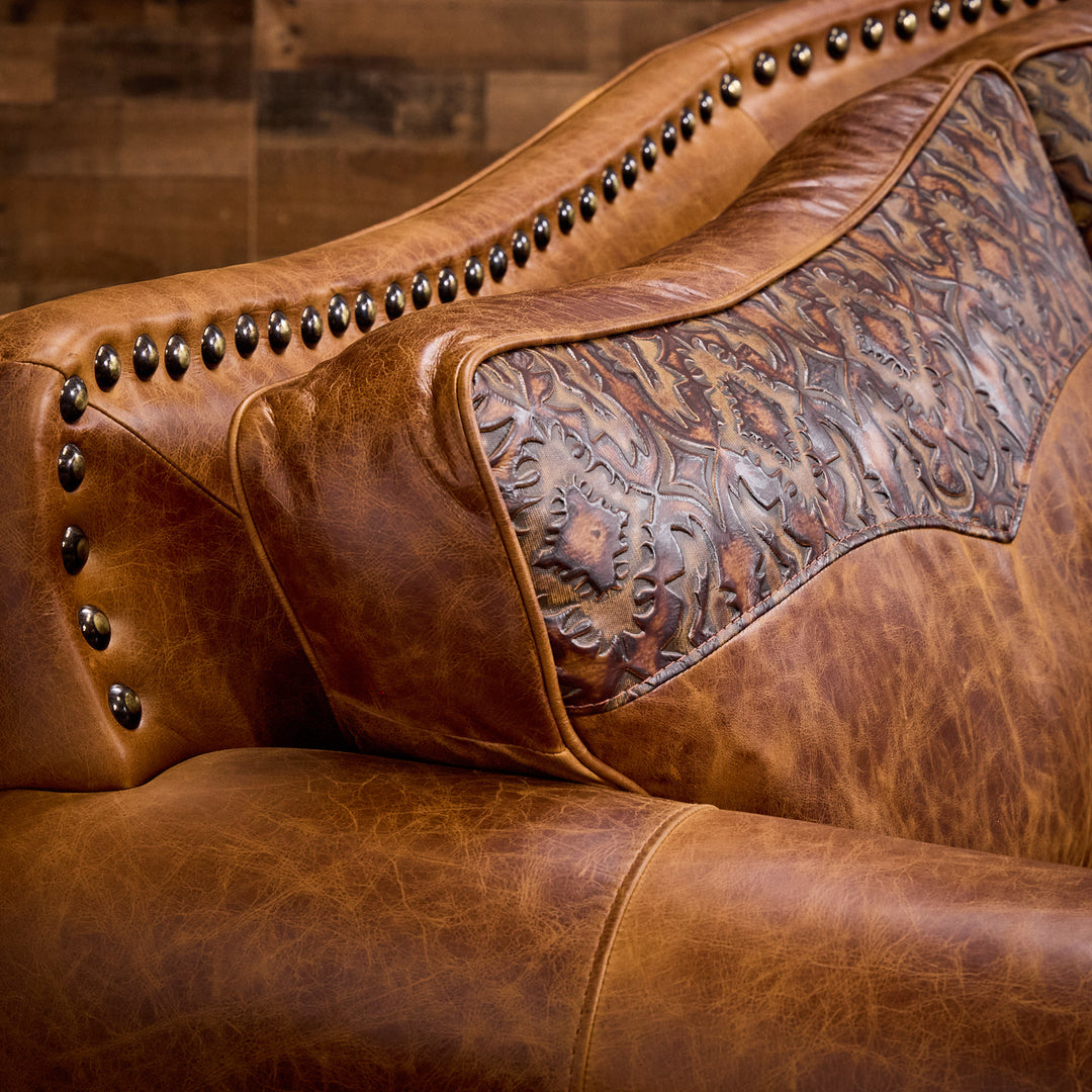 Bosque Curved Leather Sofa