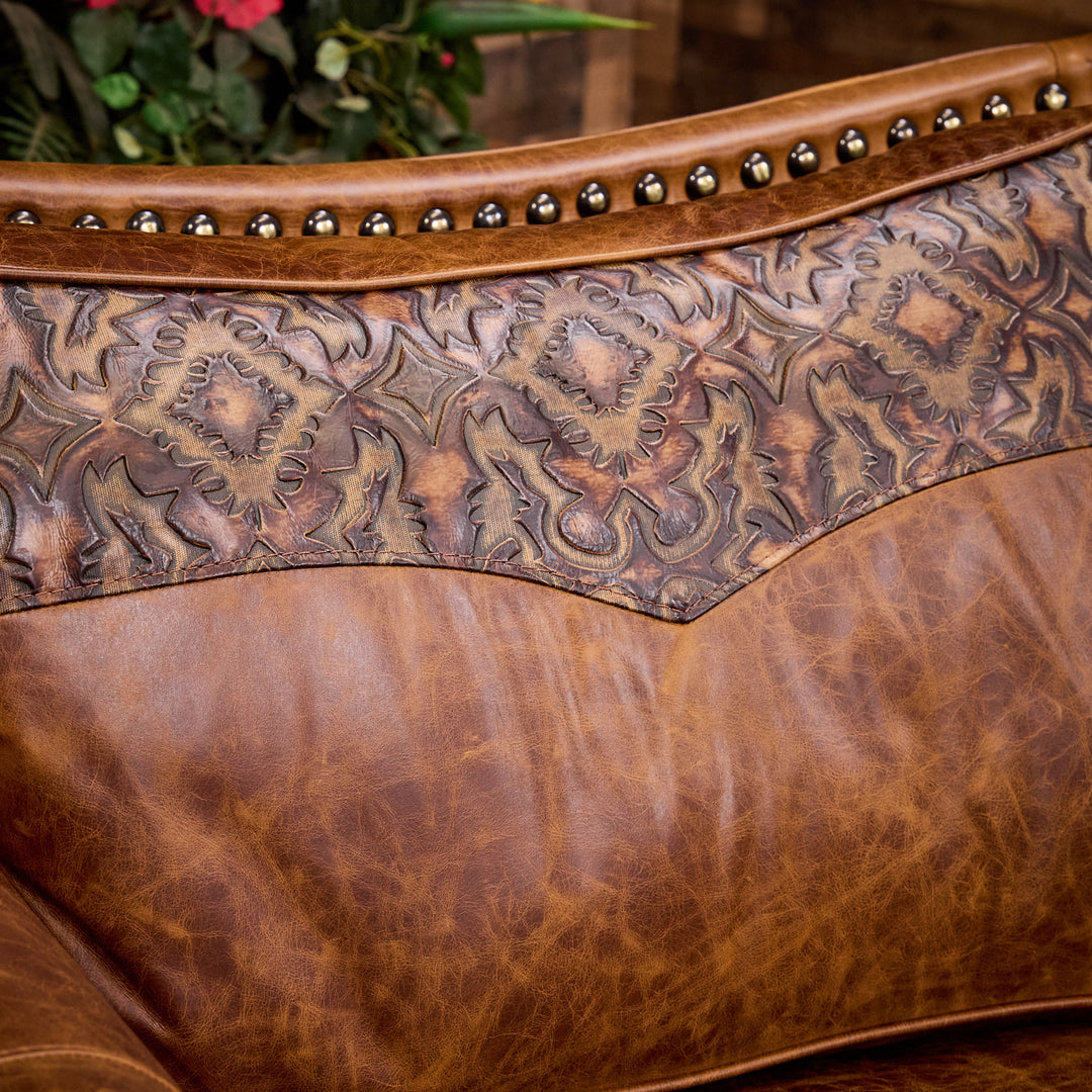 Bosque Curved Leather Sofa