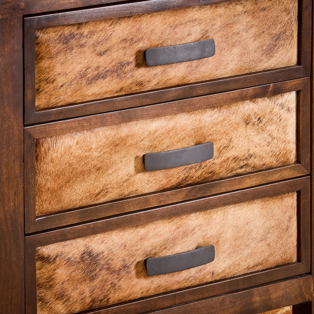 Zavala Cowhide Nightstand