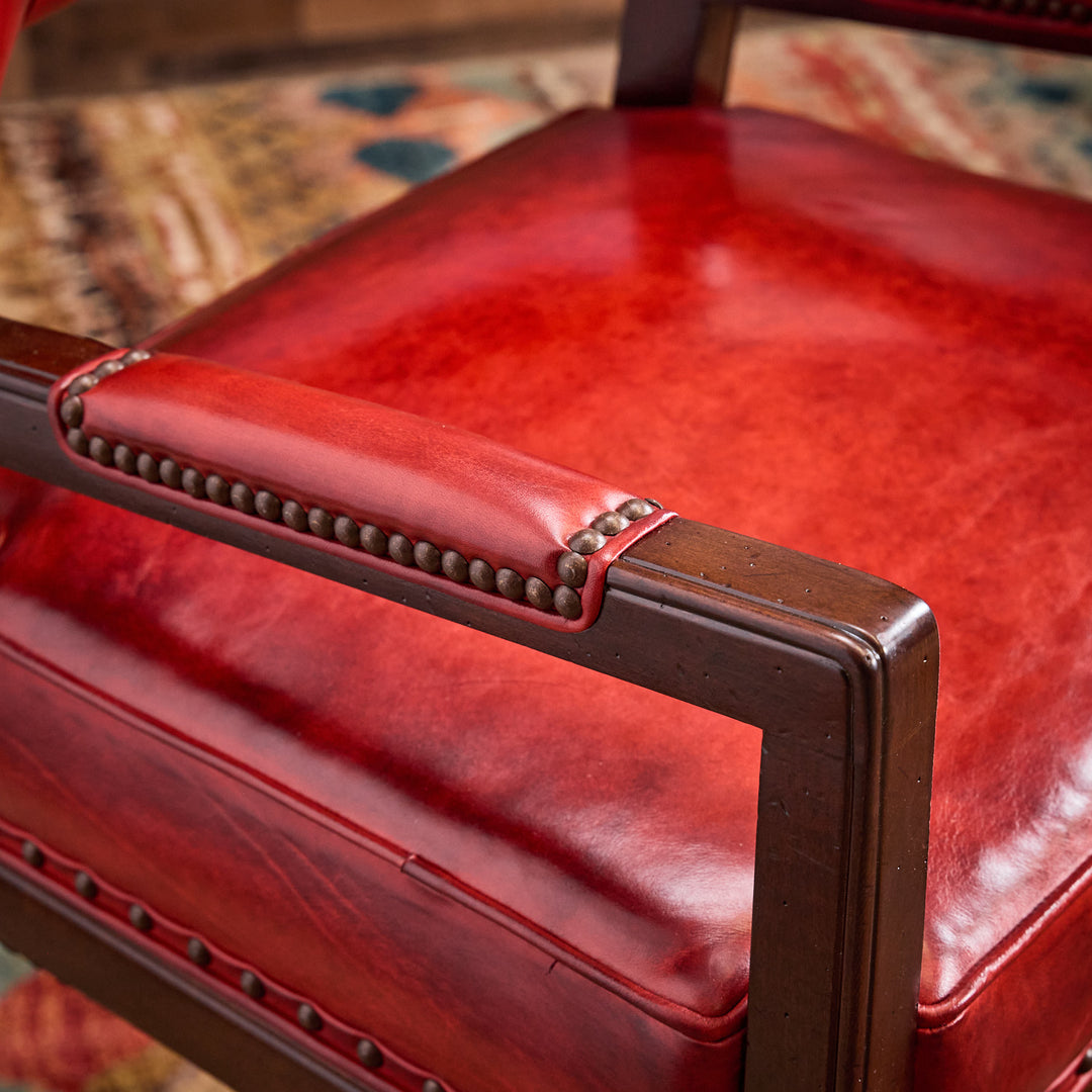 Gunsmoke Leather Bar Stool