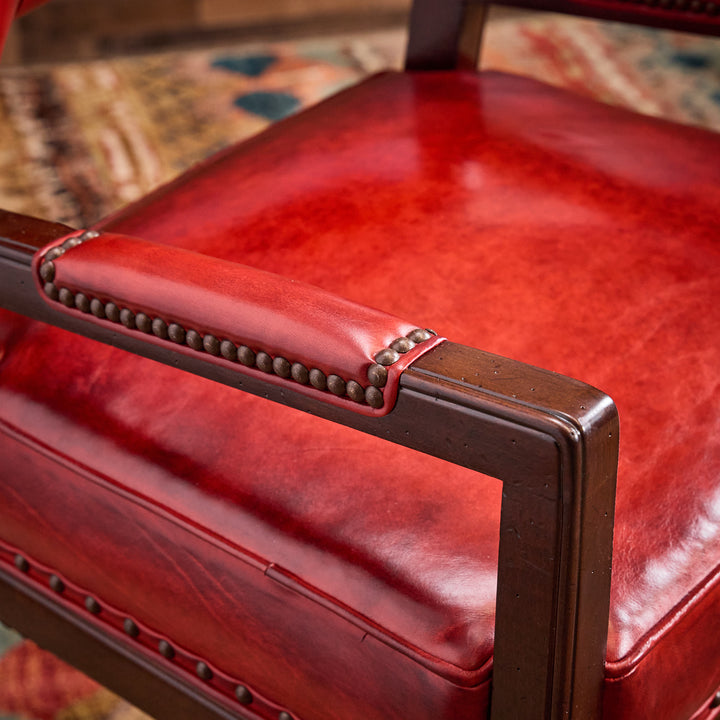 Gunsmoke Leather Bar Stool