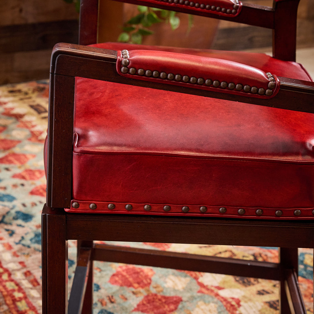 Gunsmoke Leather Bar Stool