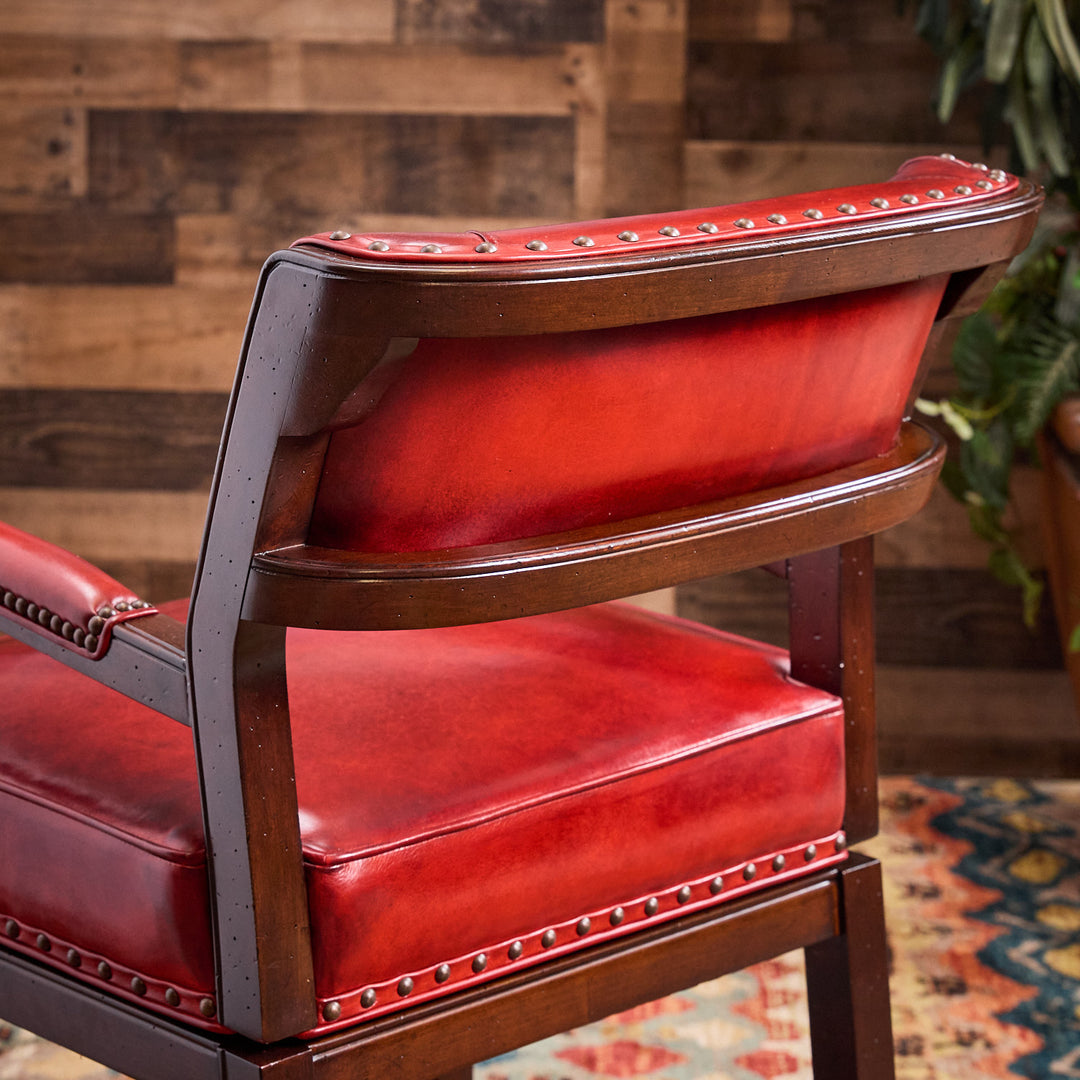 Gunsmoke Leather Bar Stool