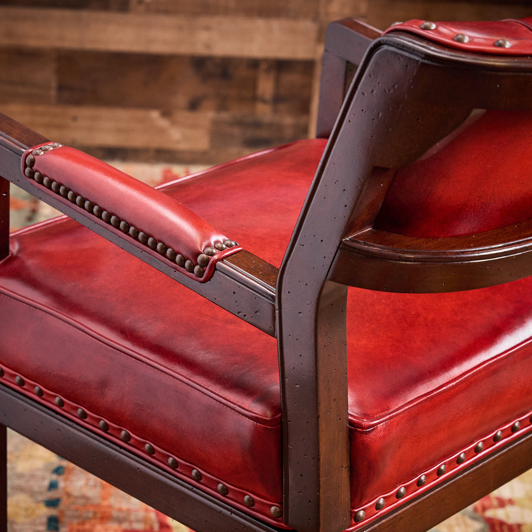 Gunsmoke Leather Bar Stool