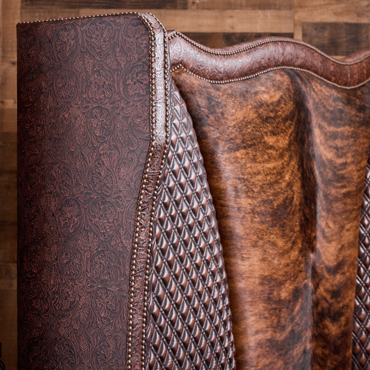 Frontier Diamond Cowhide Leather Bed