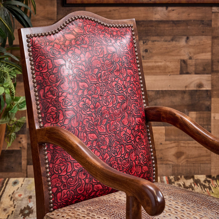 The Funky Cheetah Western Arm Chair