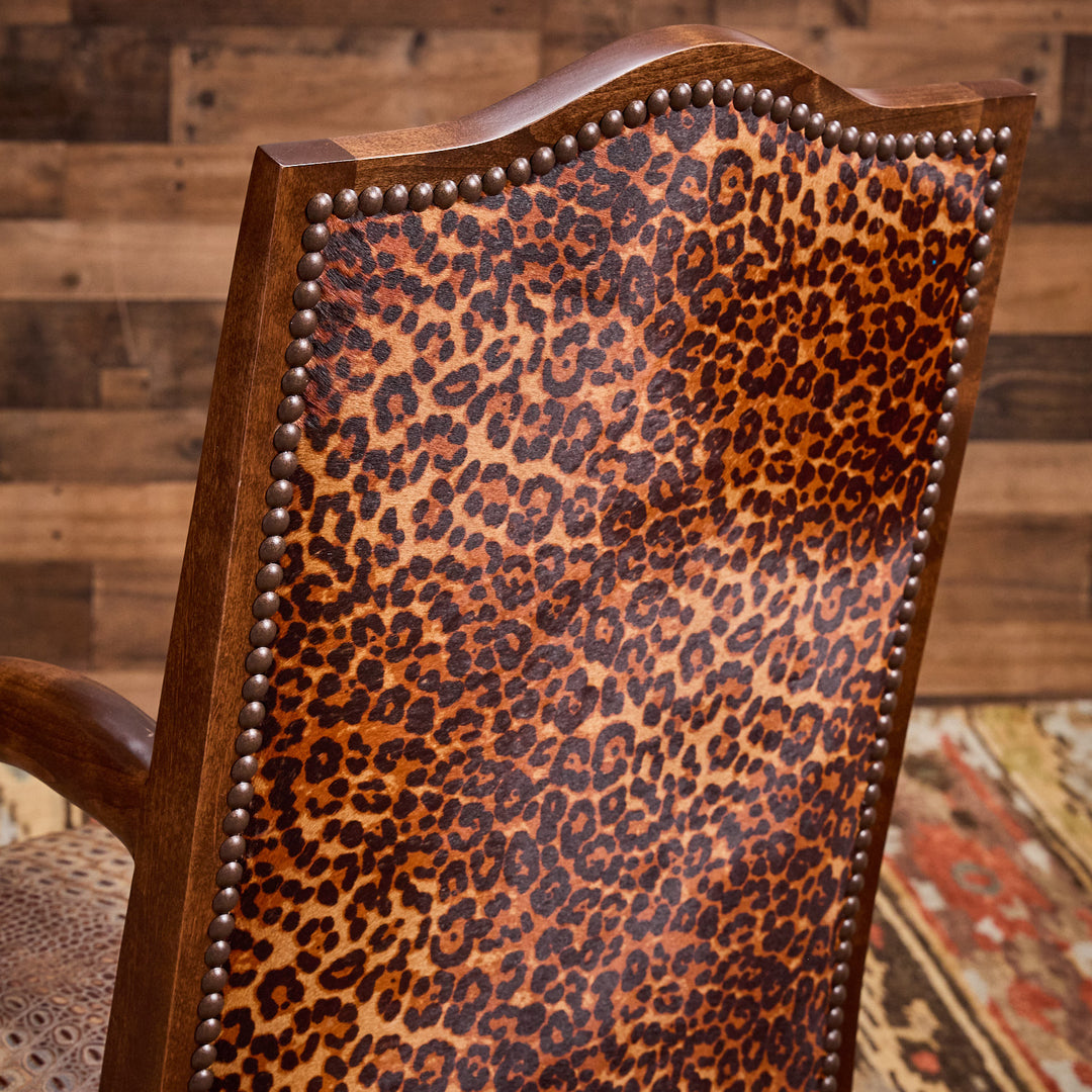 The Funky Cheetah Western Arm Chair