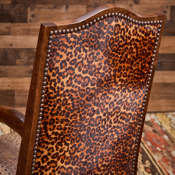 The Funky Cheetah Western Arm Chair