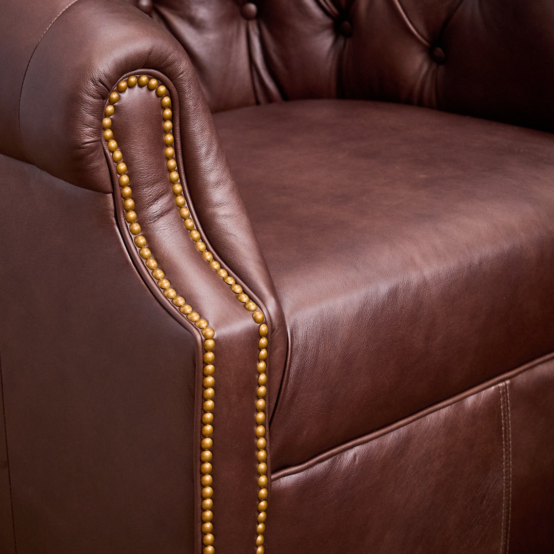 Texas Rustic Leather Thinking Chair