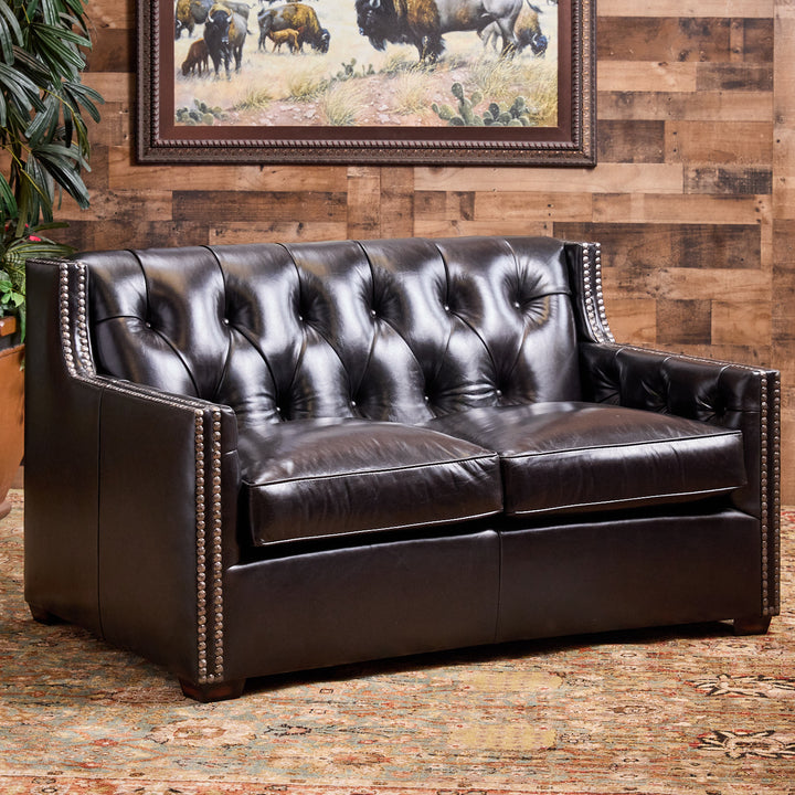 Black Creek Leather Loveseat