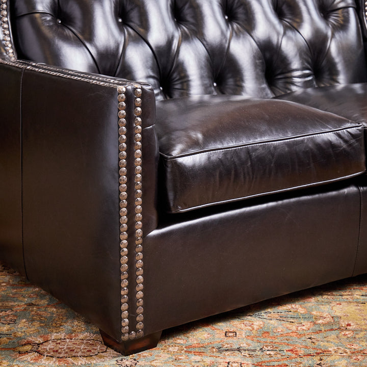 Black Creek Leather Loveseat