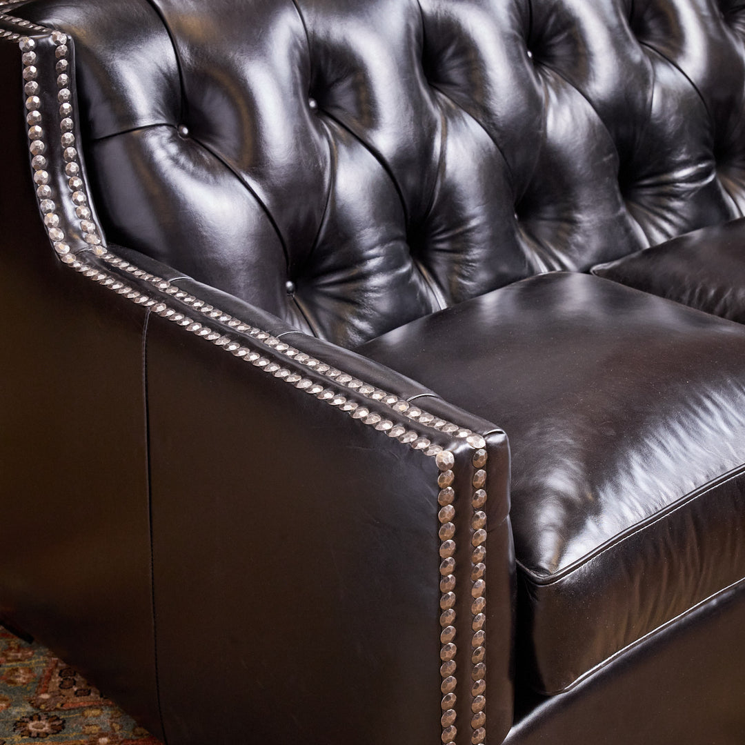 Black Creek Leather Loveseat