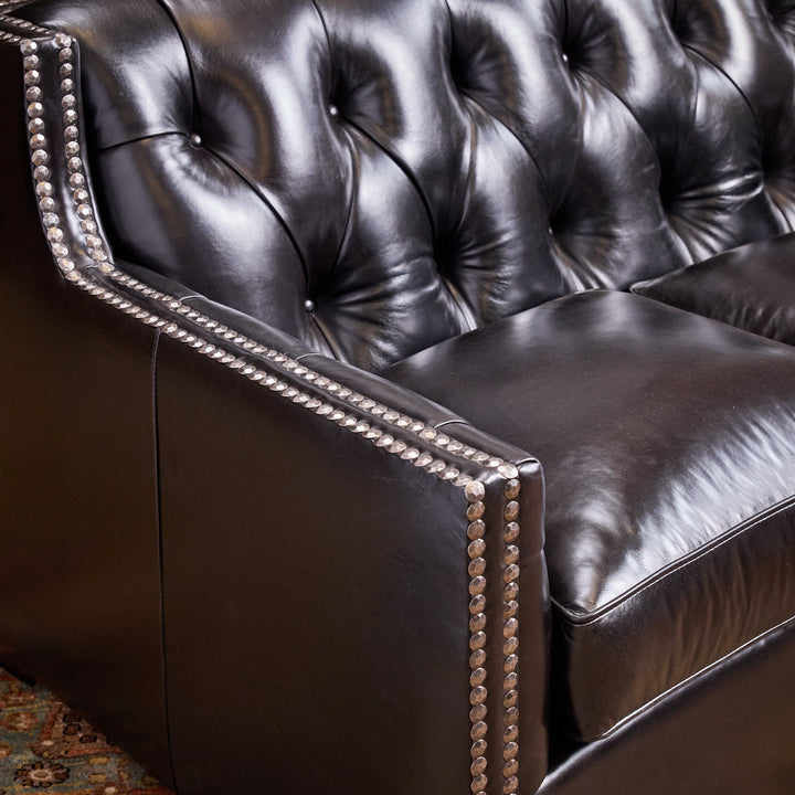 Black Creek Leather Loveseat