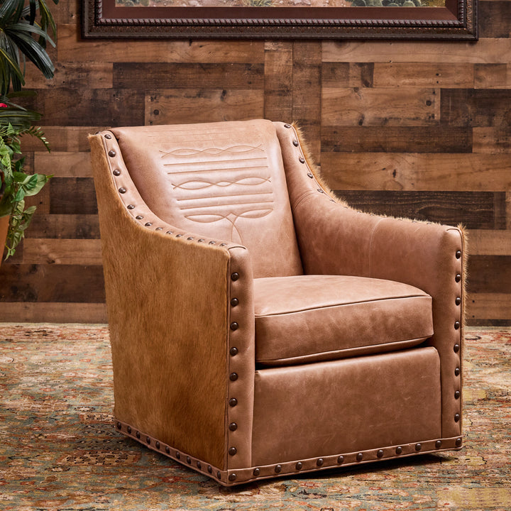 Palomino Boot Stitch Swivel Chair