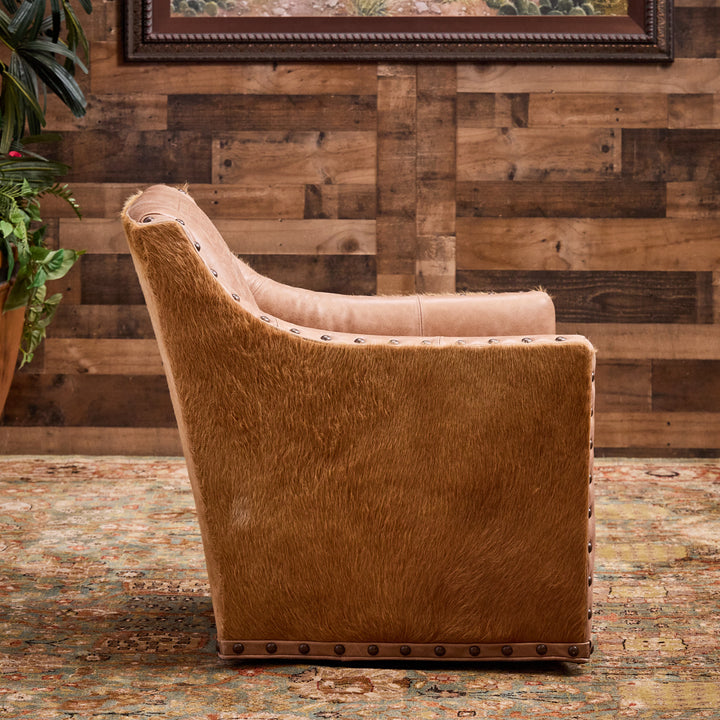 Palomino Boot Stitch Swivel Chair