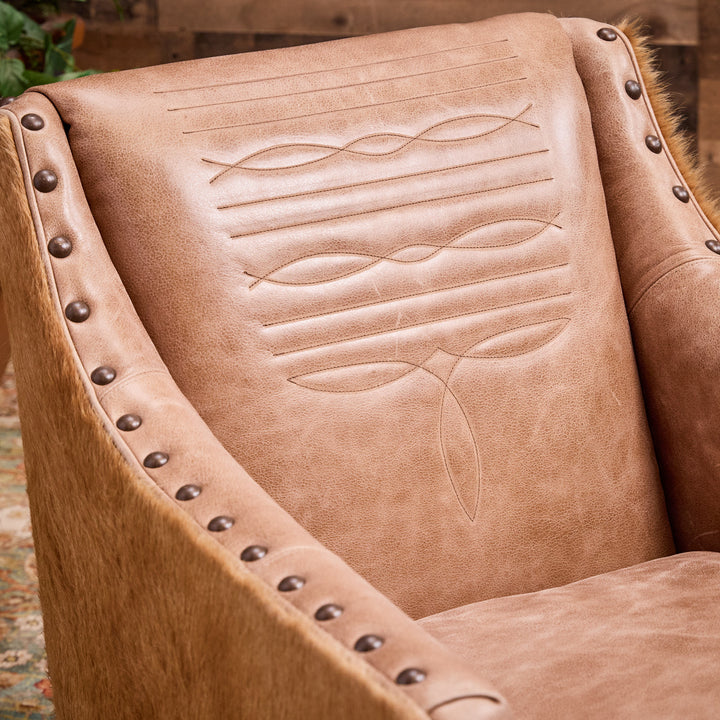 Palomino Boot Stitch Swivel Chair