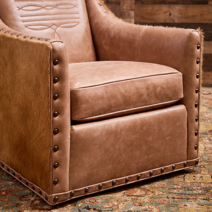 Palomino Boot Stitch Swivel Chair