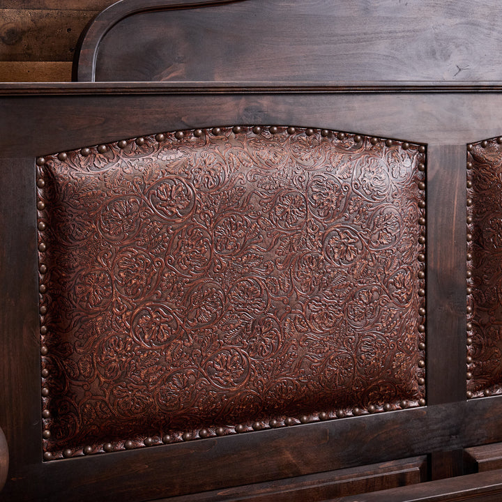 Arden Western Leather Bed
