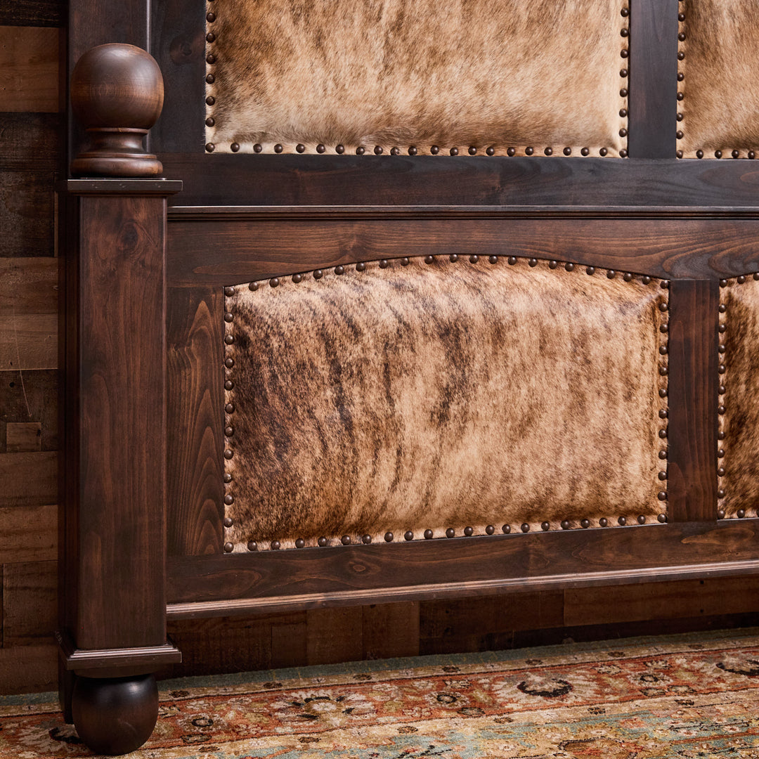 Arden Western Cowhide Bed