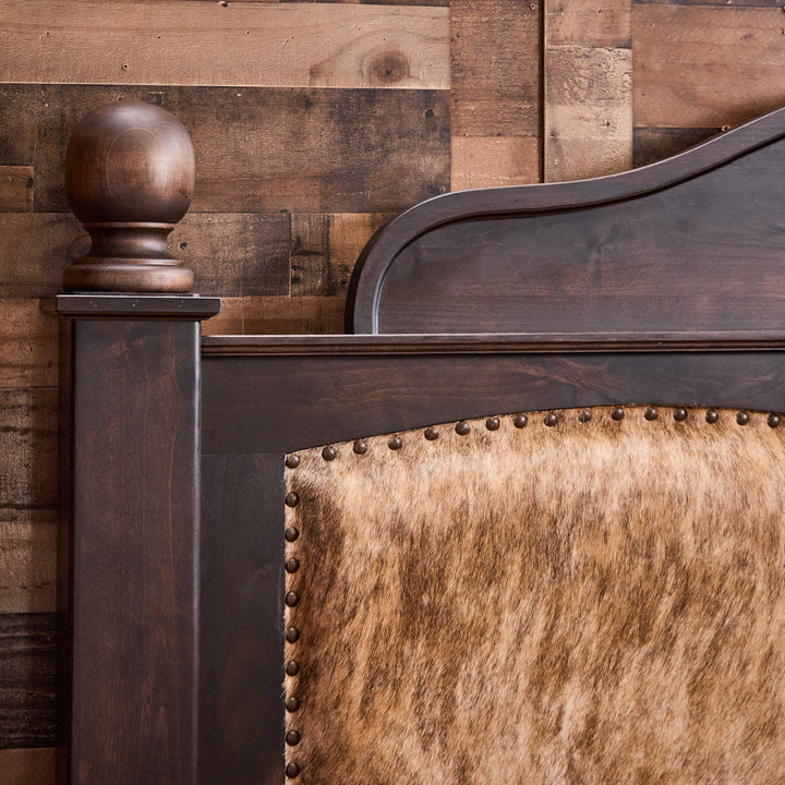 Arden Western Cowhide Bed