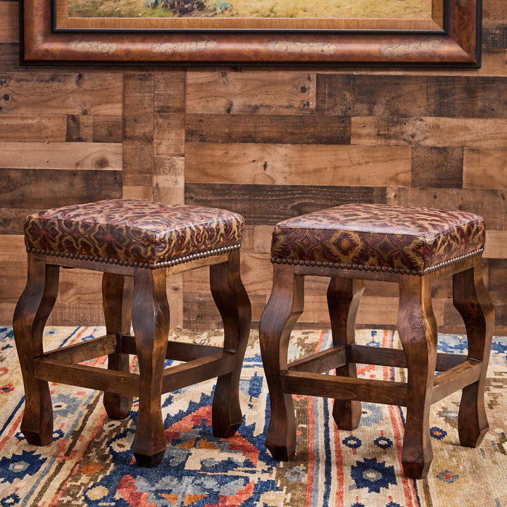 Andres Laredo Leather Bar Stool