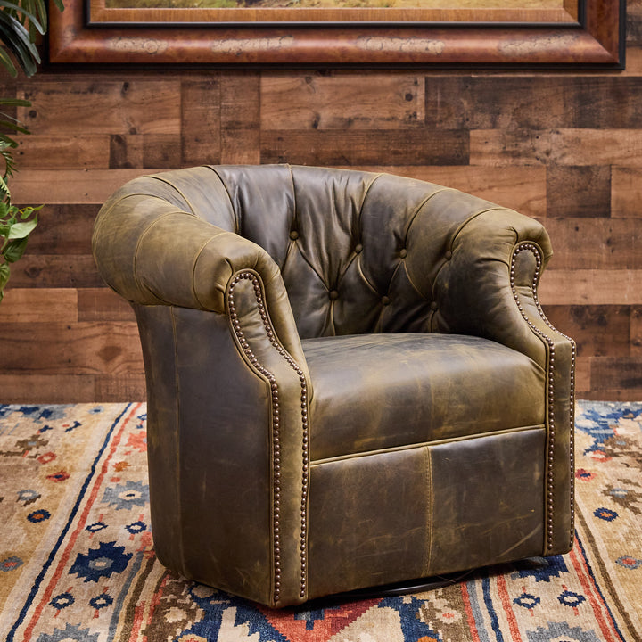 Mossberg Leather Thinking Chair