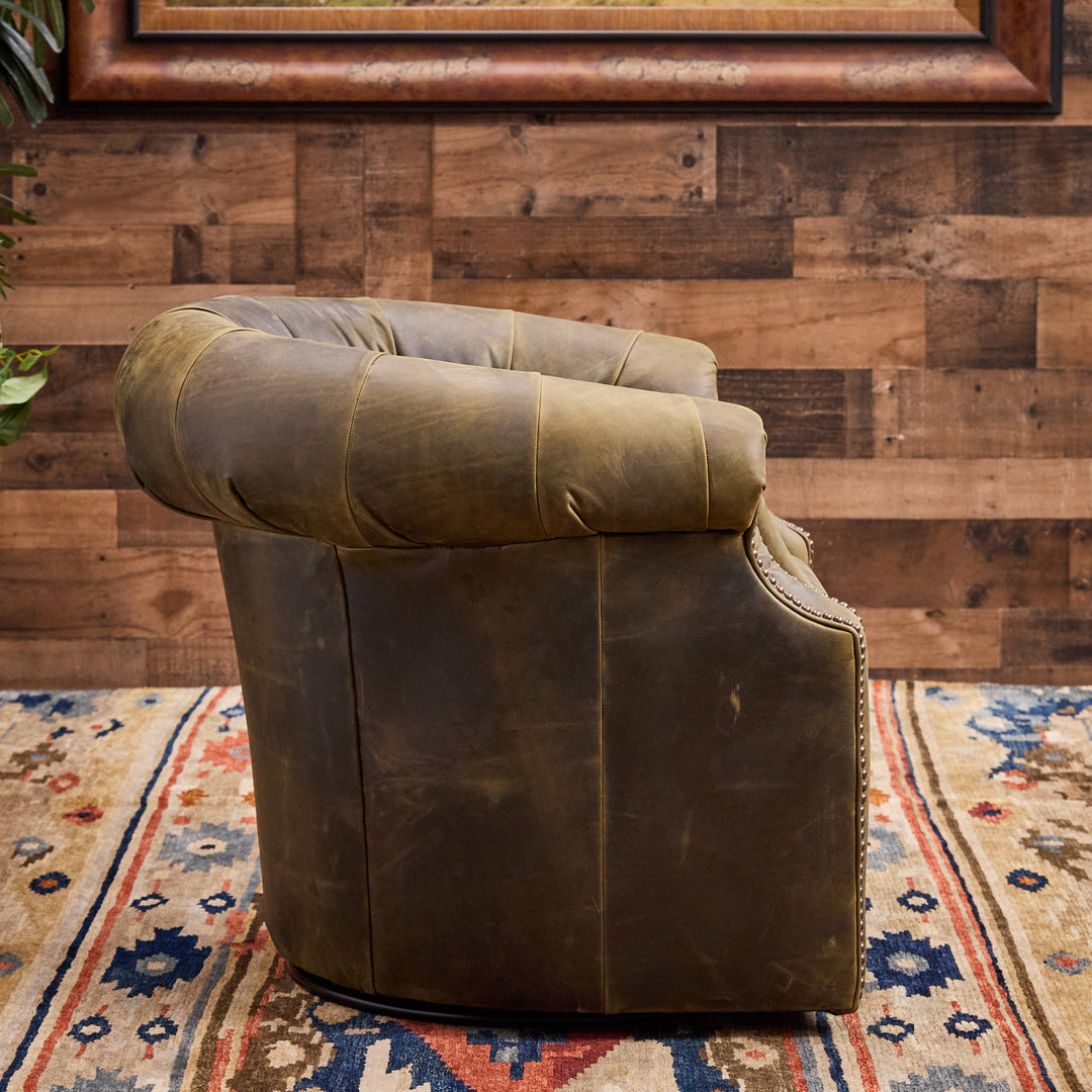 Mossberg Leather Thinking Chair