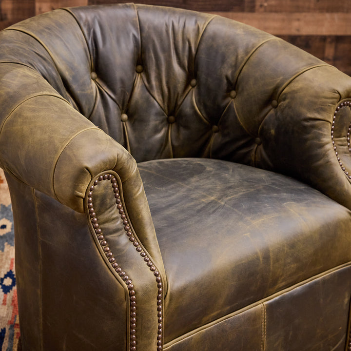 Mossberg Leather Thinking Chair