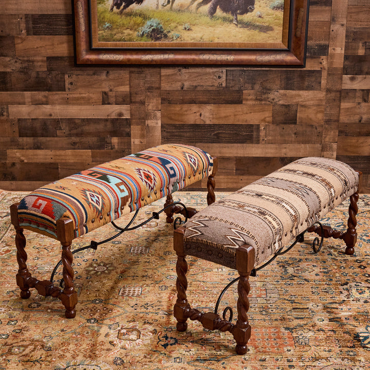 Leon Valley Fabric Bench