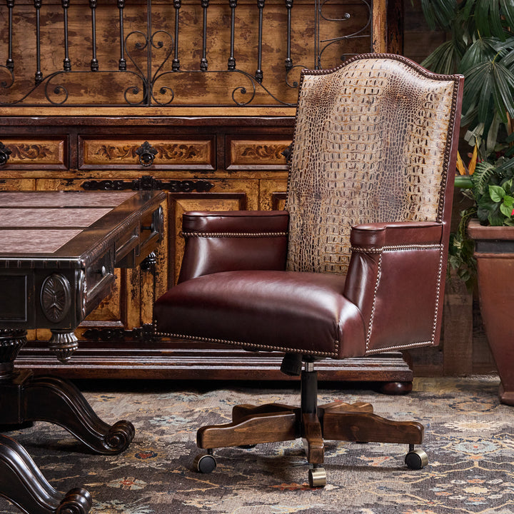 Croc Western Leather Office Chair