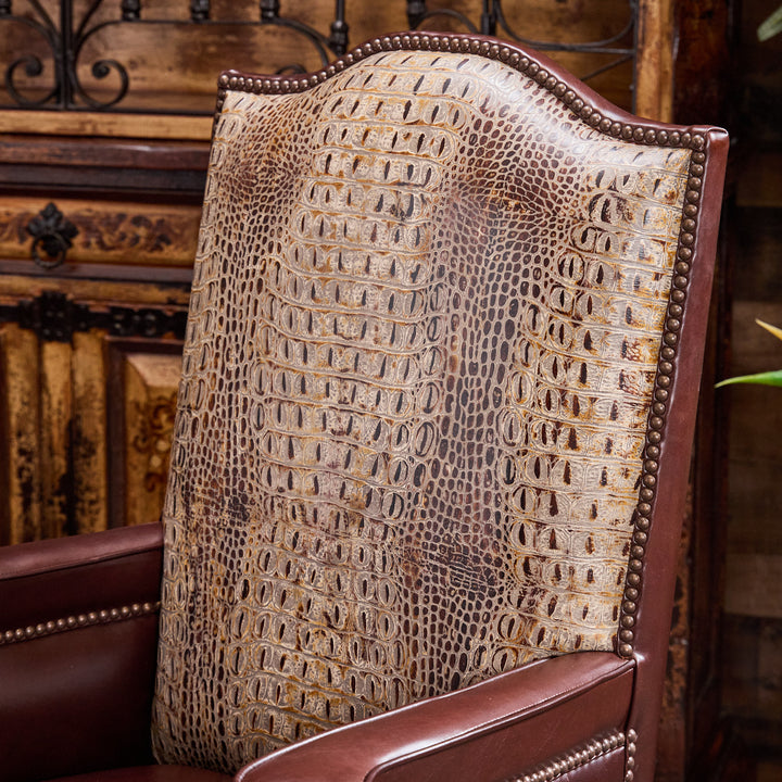 Croc Western Leather Office Chair