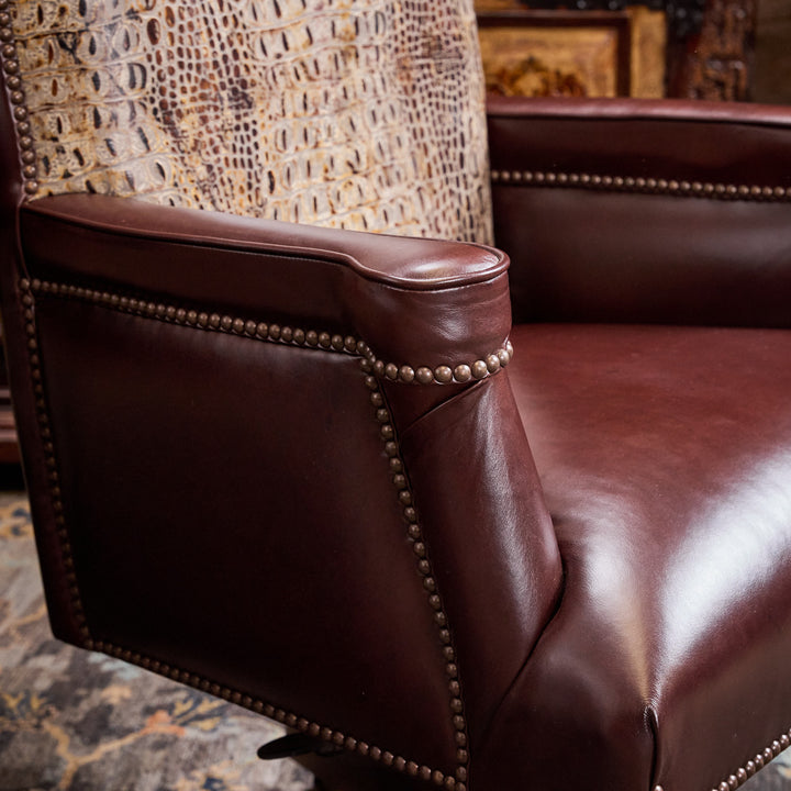 Croc Western Leather Office Chair