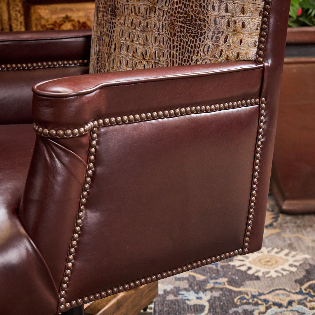 Croc Western Leather Office Chair