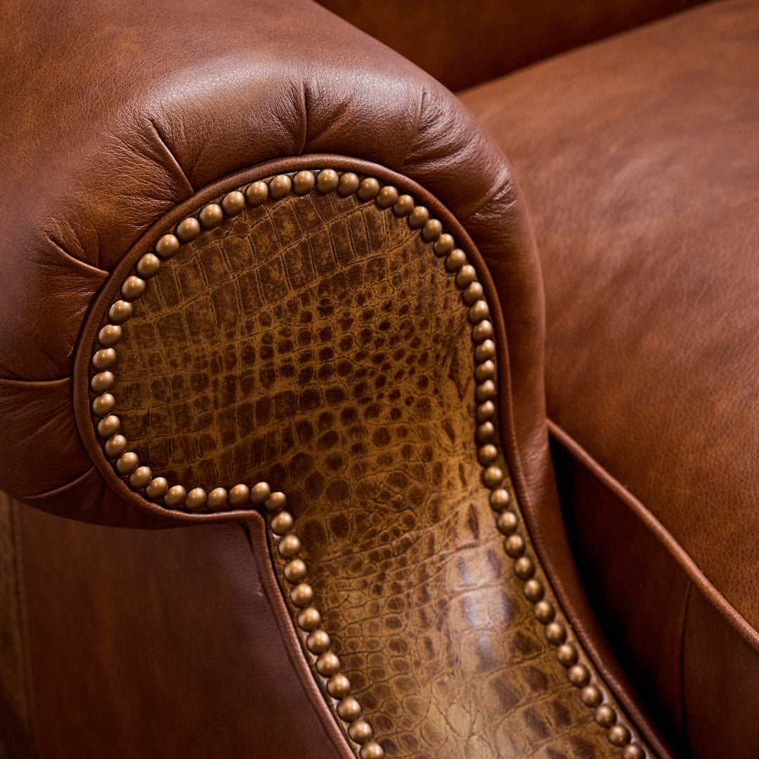 Timberlake Western Leather Sofa