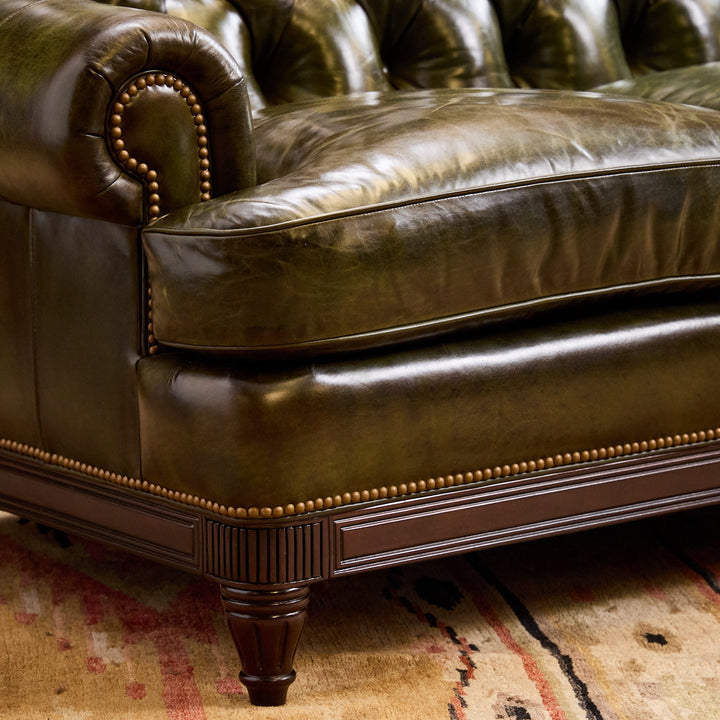 Kensington Tufted Leather Sofa