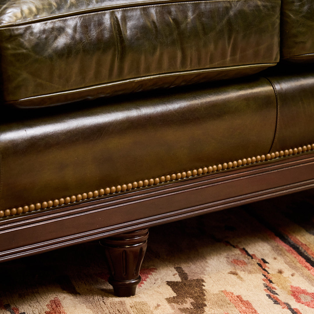Kensington Tufted Leather Sofa