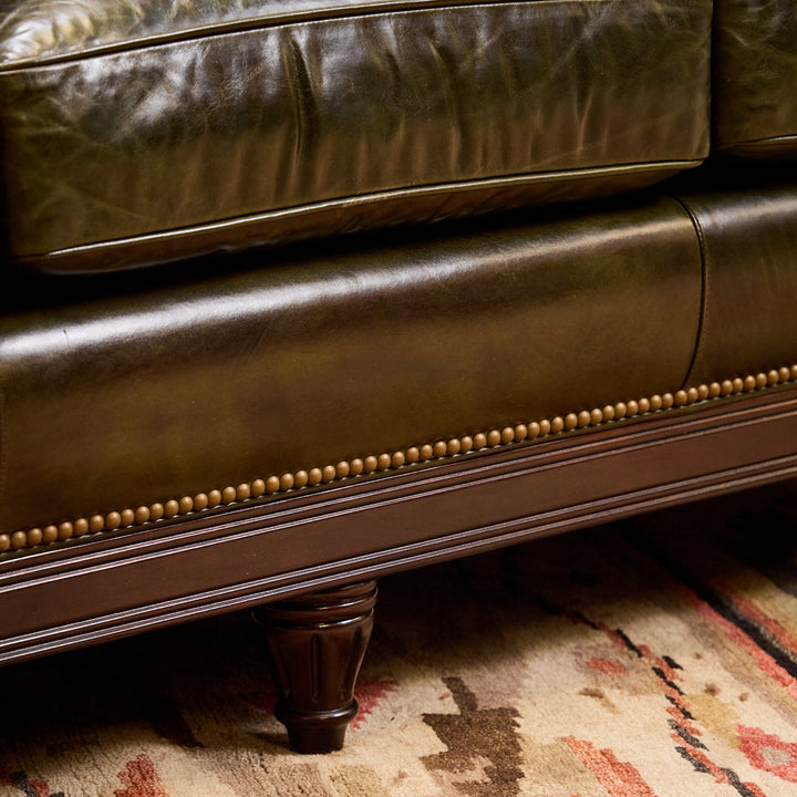 Kensington Tufted Leather Sofa