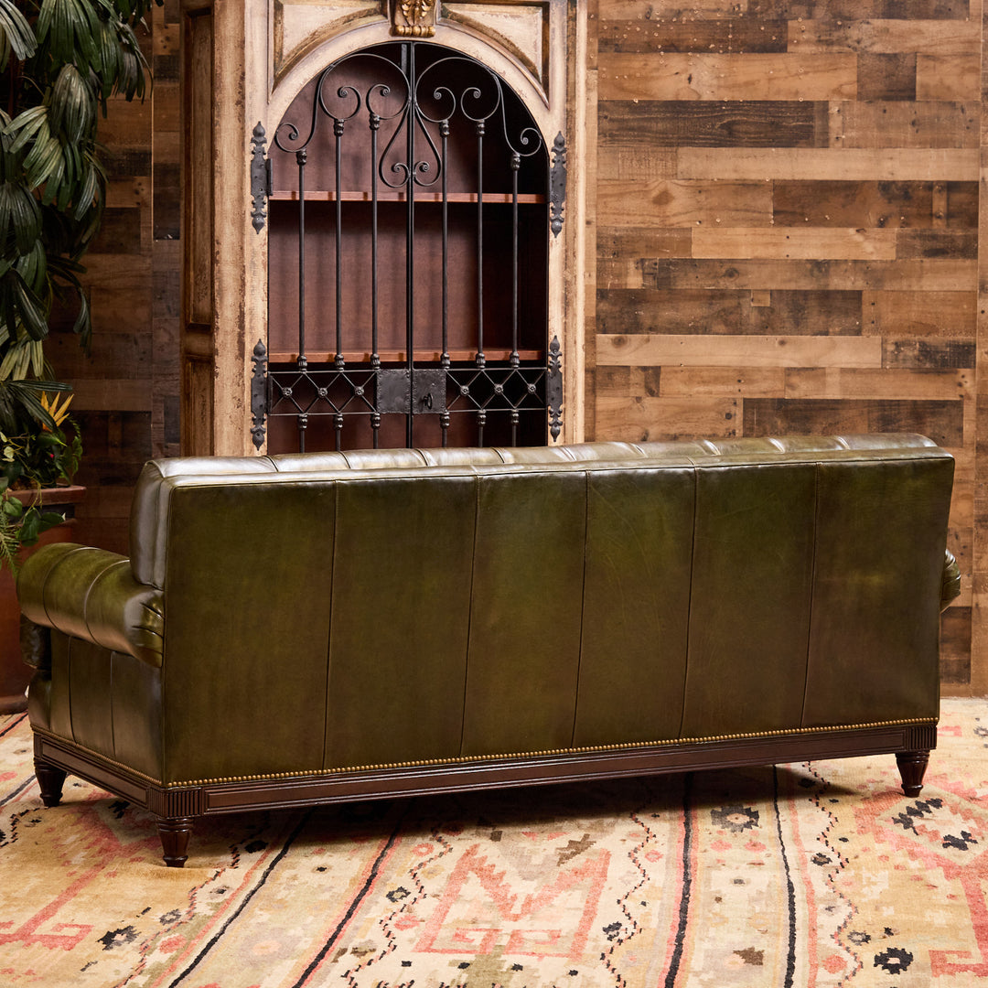 Kensington Tufted Leather Sofa