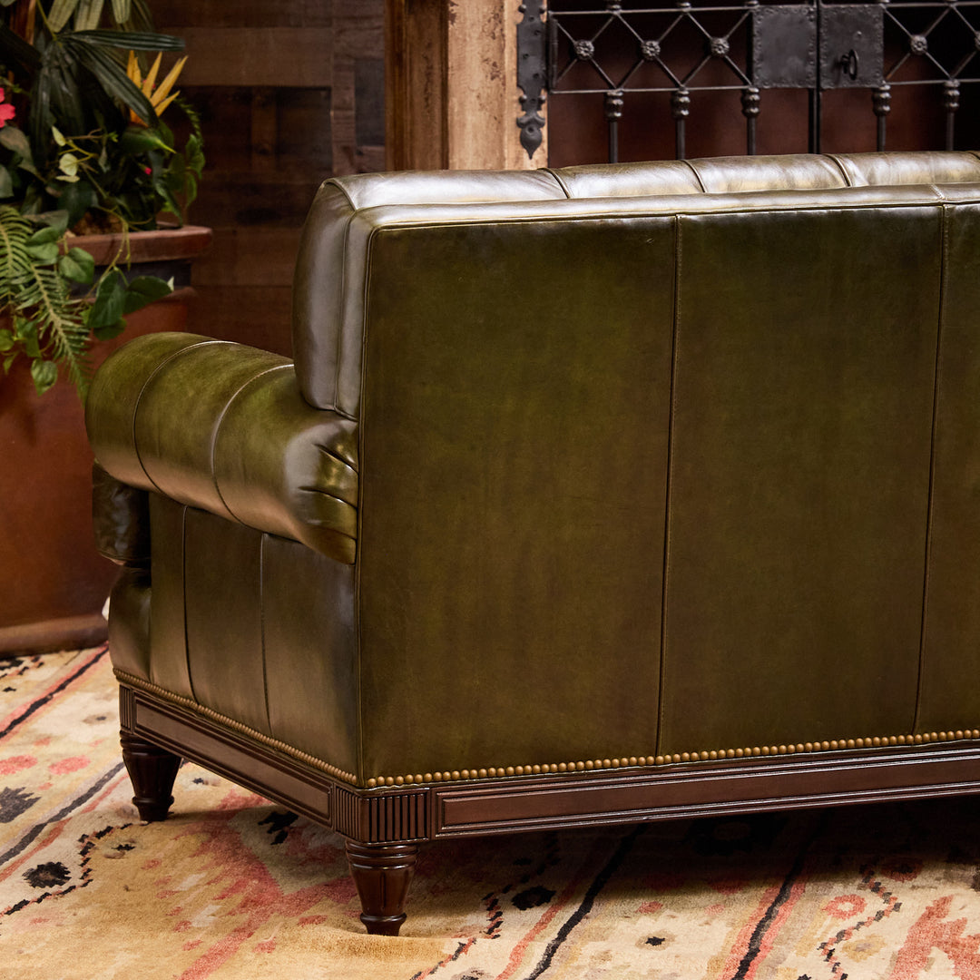 Kensington Tufted Leather Sofa