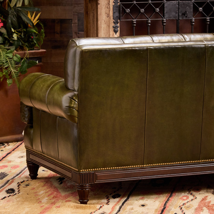 Kensington Tufted Leather Sofa