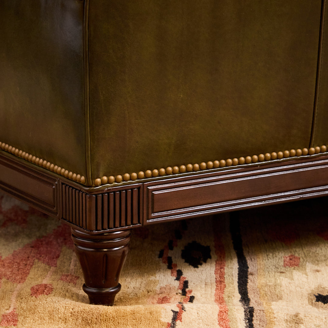 Kensington Tufted Leather Sofa