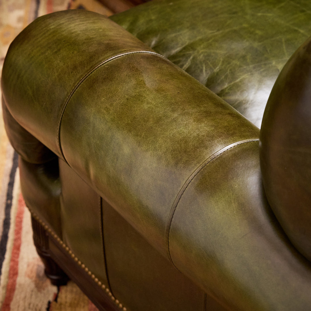 Kensington Tufted Leather Sofa